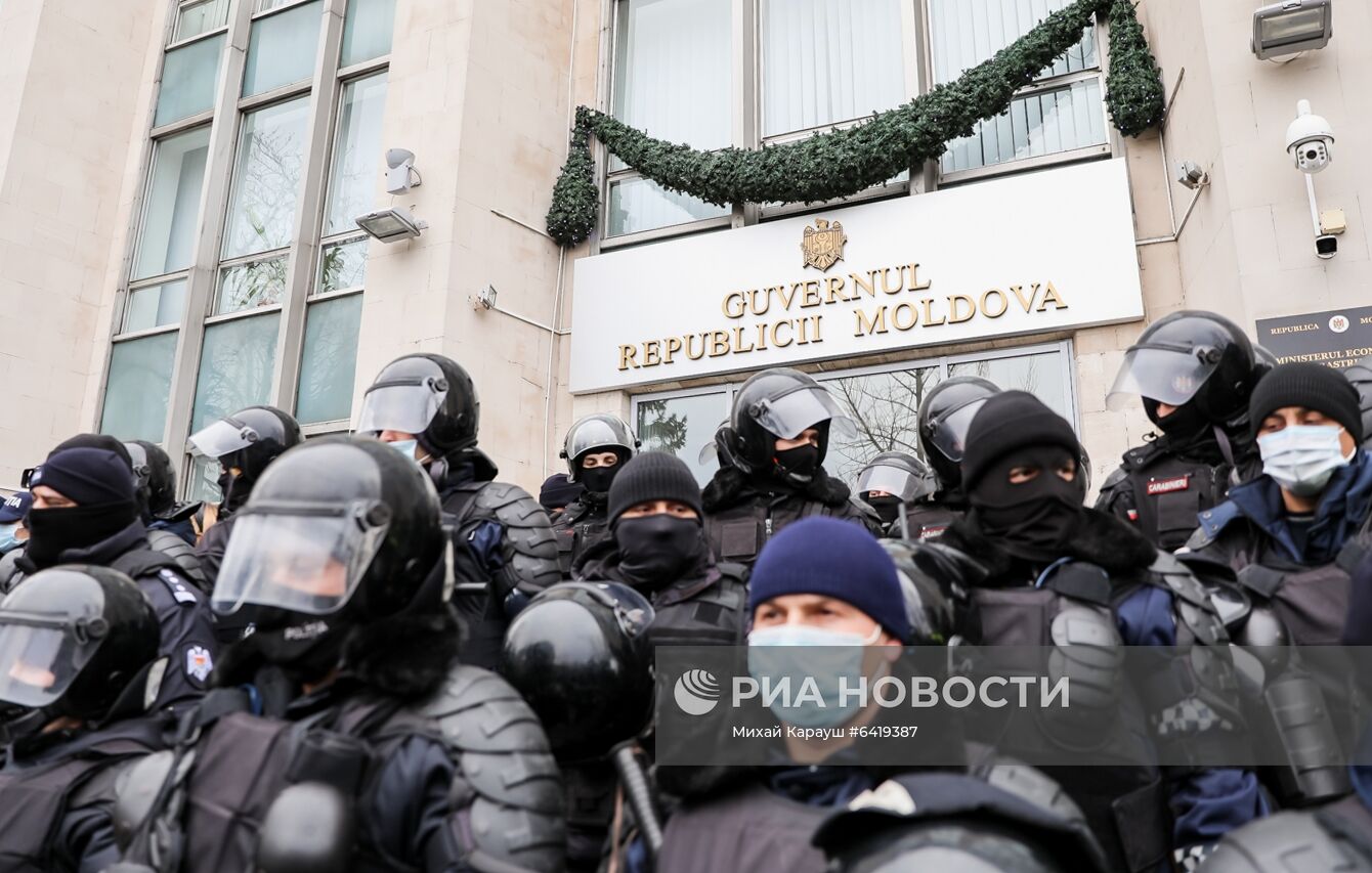 Акция протеста фермеров в Кишиневе