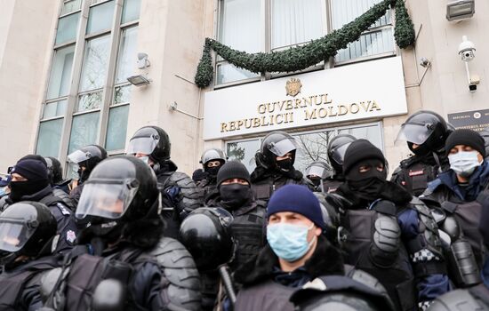 Акция протеста фермеров в Кишиневе