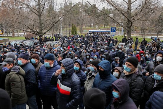 Акция протеста фермеров в Кишиневе