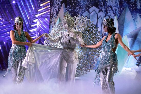 Съемки программы "Новогодняя маска" на телеканале НТВ