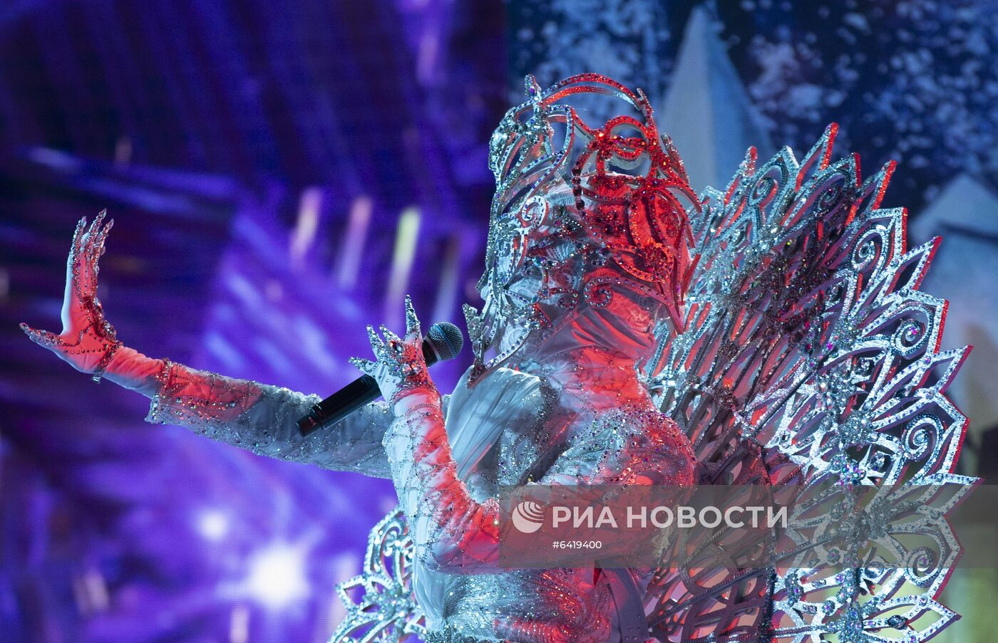 Съемки программы "Новогодняя маска" на телеканале НТВ