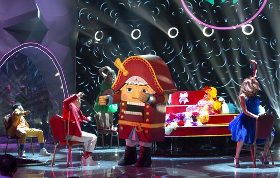 Съемки программы "Новогодняя маска" на телеканале НТВ