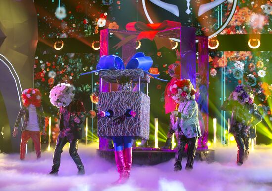 Съемки программы "Новогодняя маска" на телеканале НТВ