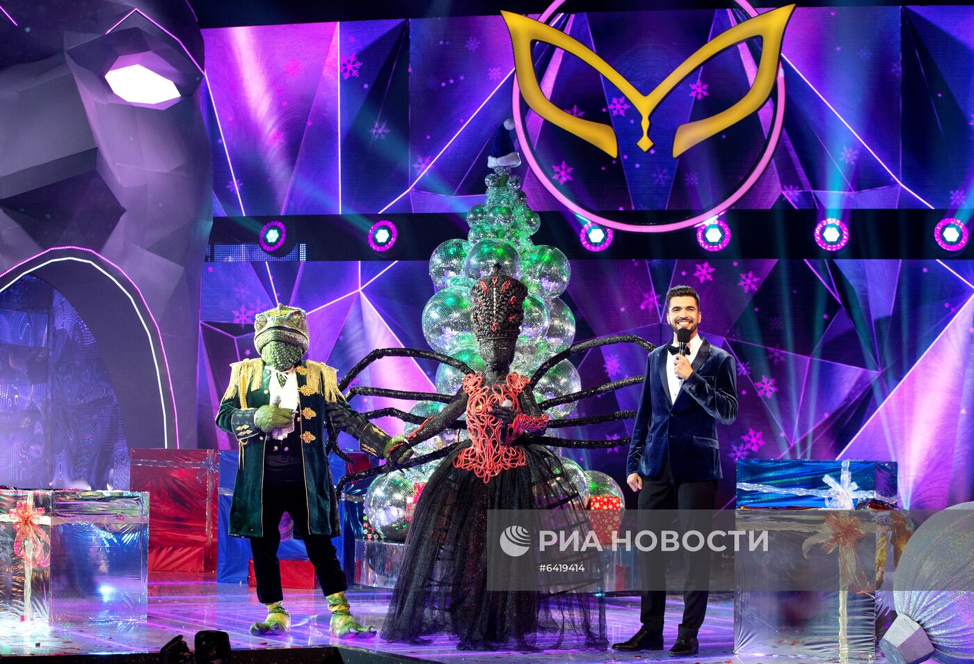 Съемки программы "Новогодняя маска" на телеканале НТВ