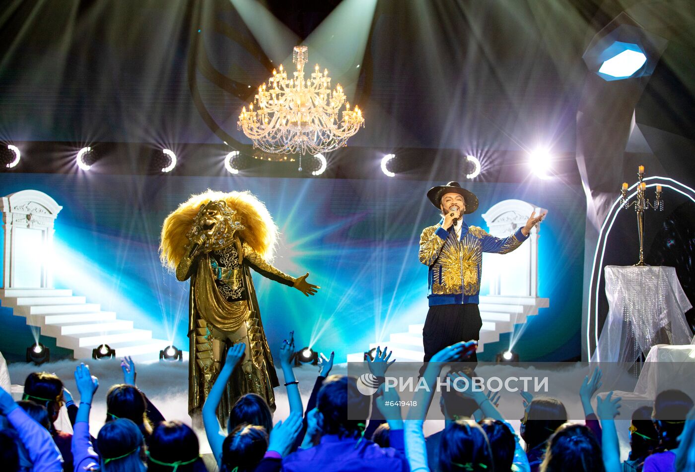 Съемки программы "Новогодняя маска" на телеканале НТВ