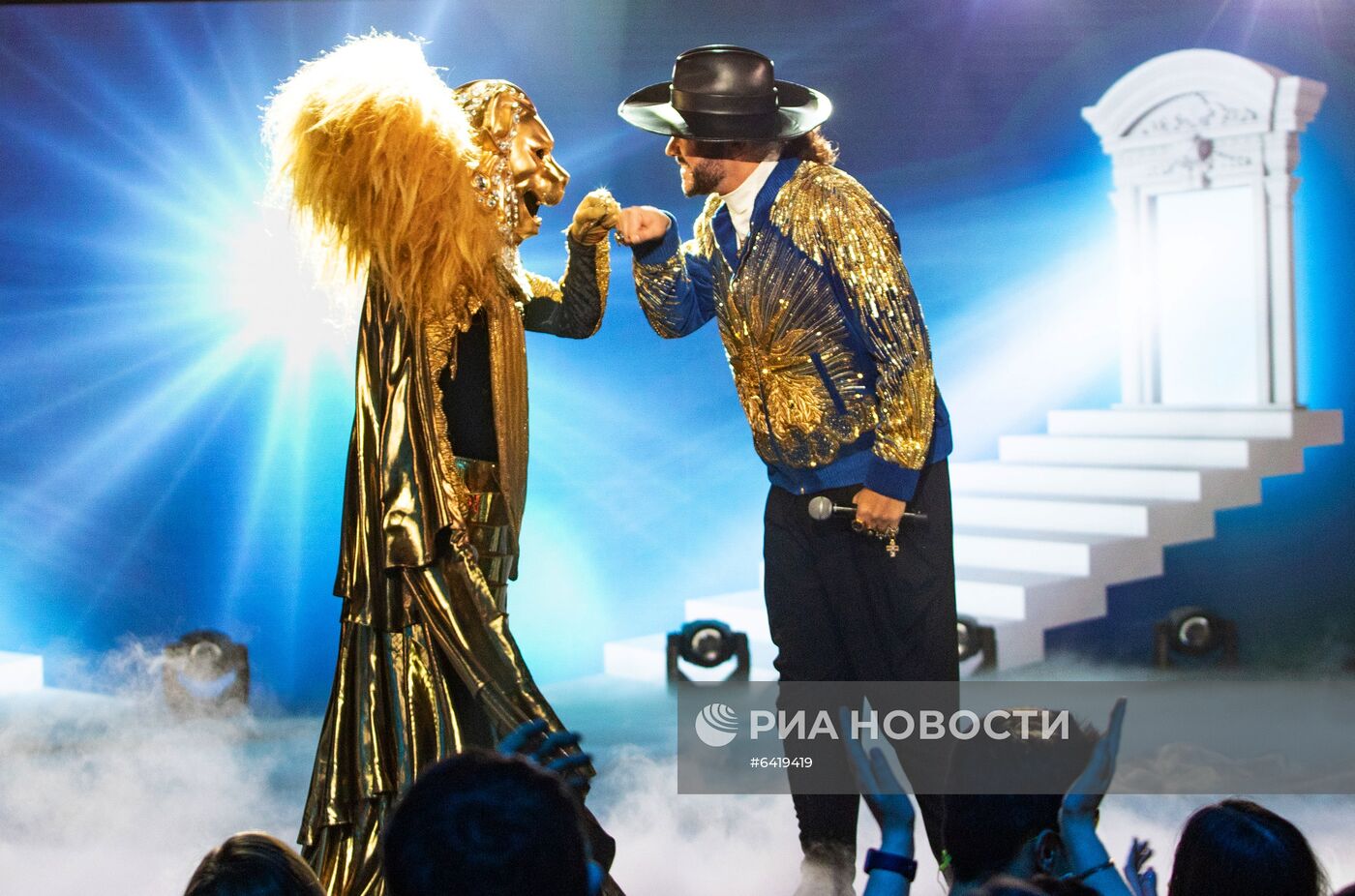 Съемки программы "Новогодняя маска" на телеканале НТВ