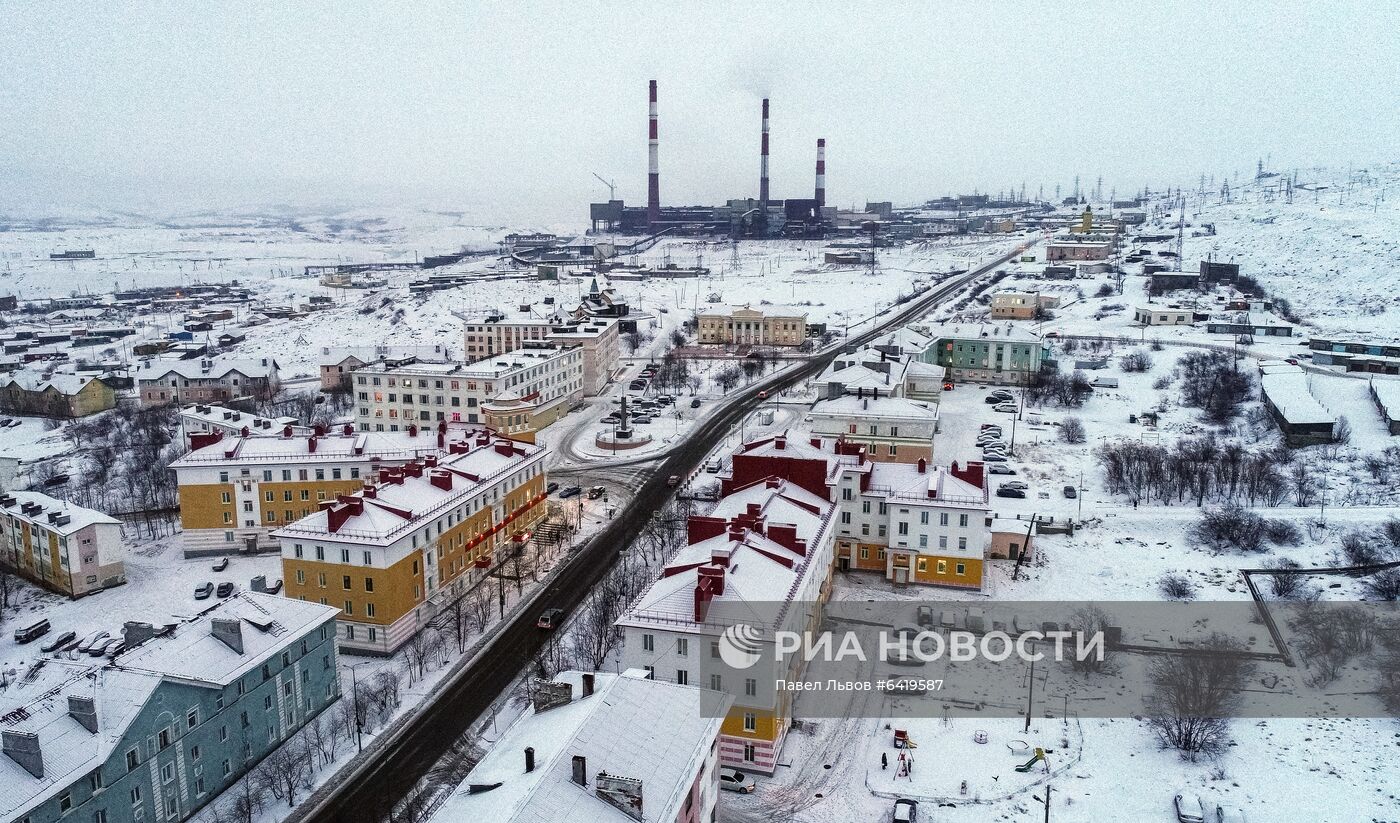 Плавильный цех Кольской ГМК в Никиле