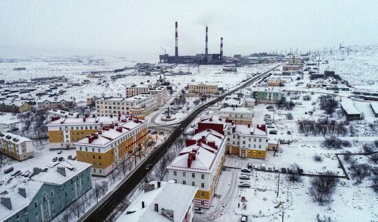 Плавильный цех Кольской ГМК в Никиле