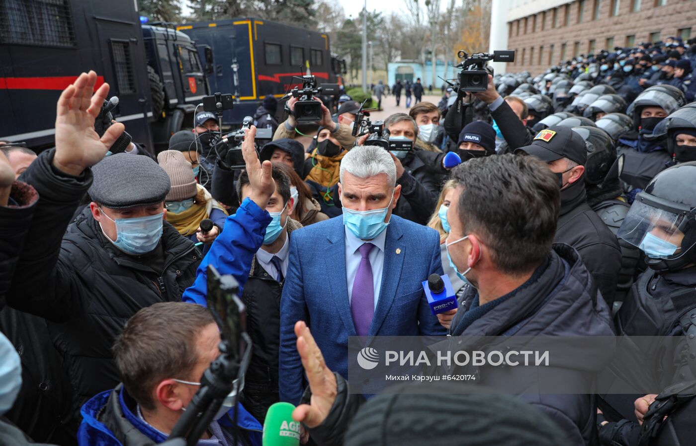 Акция протеста фермеров в Кишиневе