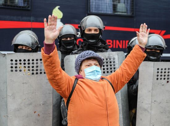 Акция протеста фермеров в Кишиневе