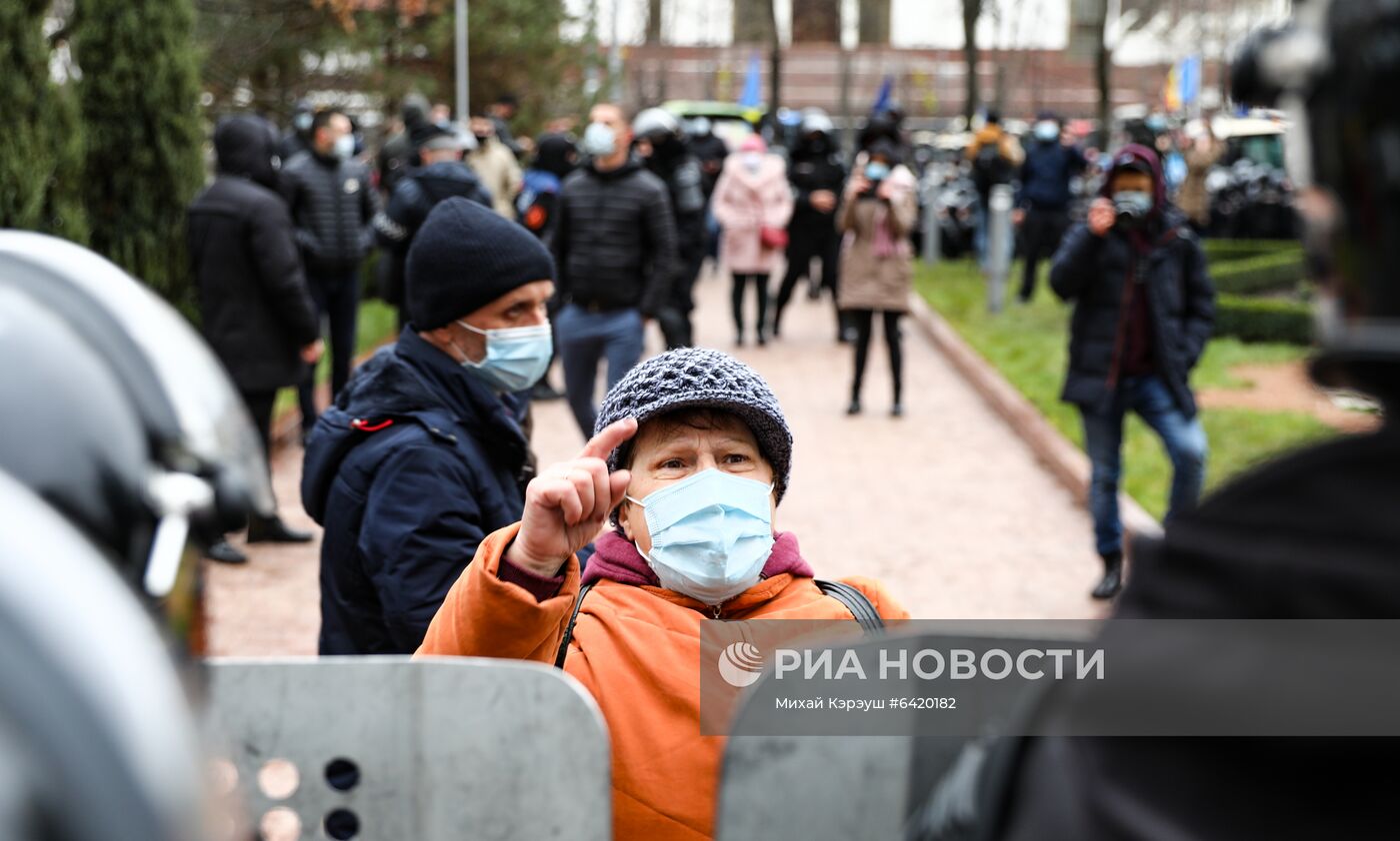 Акция протеста фермеров в Кишиневе