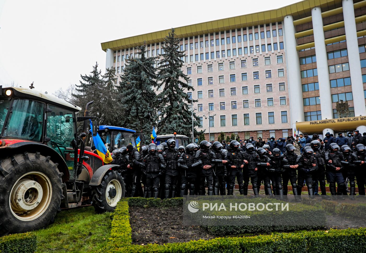 Акция протеста фермеров в Кишиневе