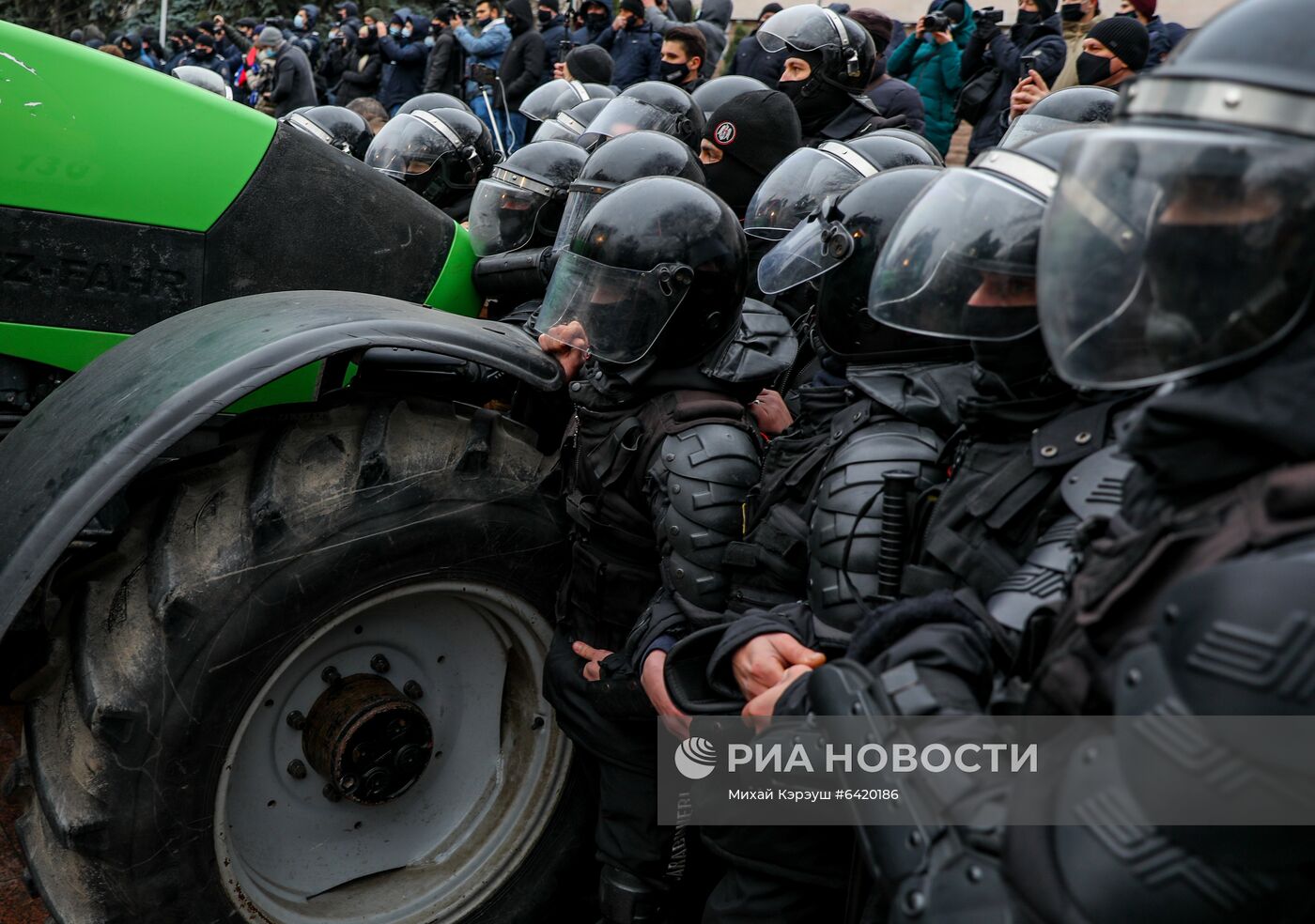 Акция протеста фермеров в Кишиневе