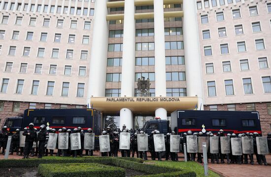 Акция протеста фермеров в Кишиневе