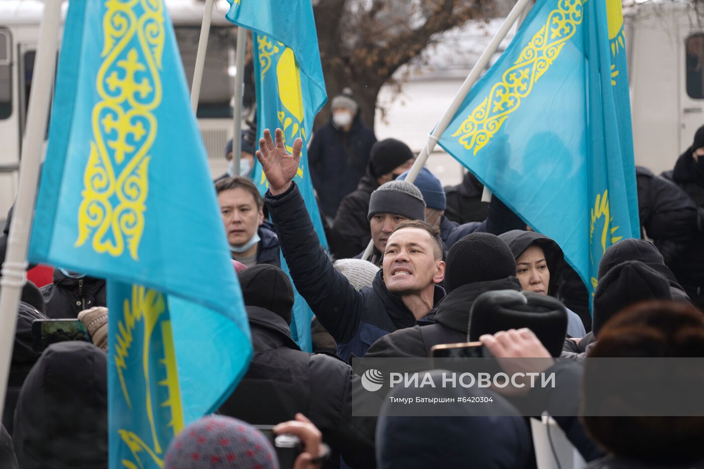 Митинг в День независимости Казахстана в Алма-Ате