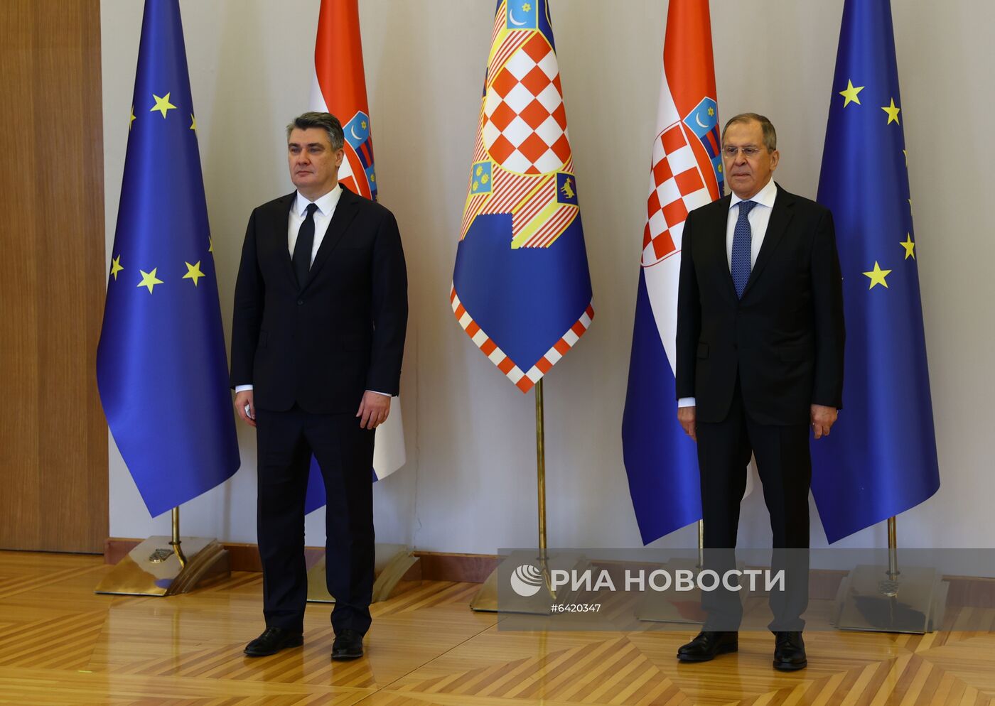 Визит главы МИД РФ С. Лаврова в Хорватию