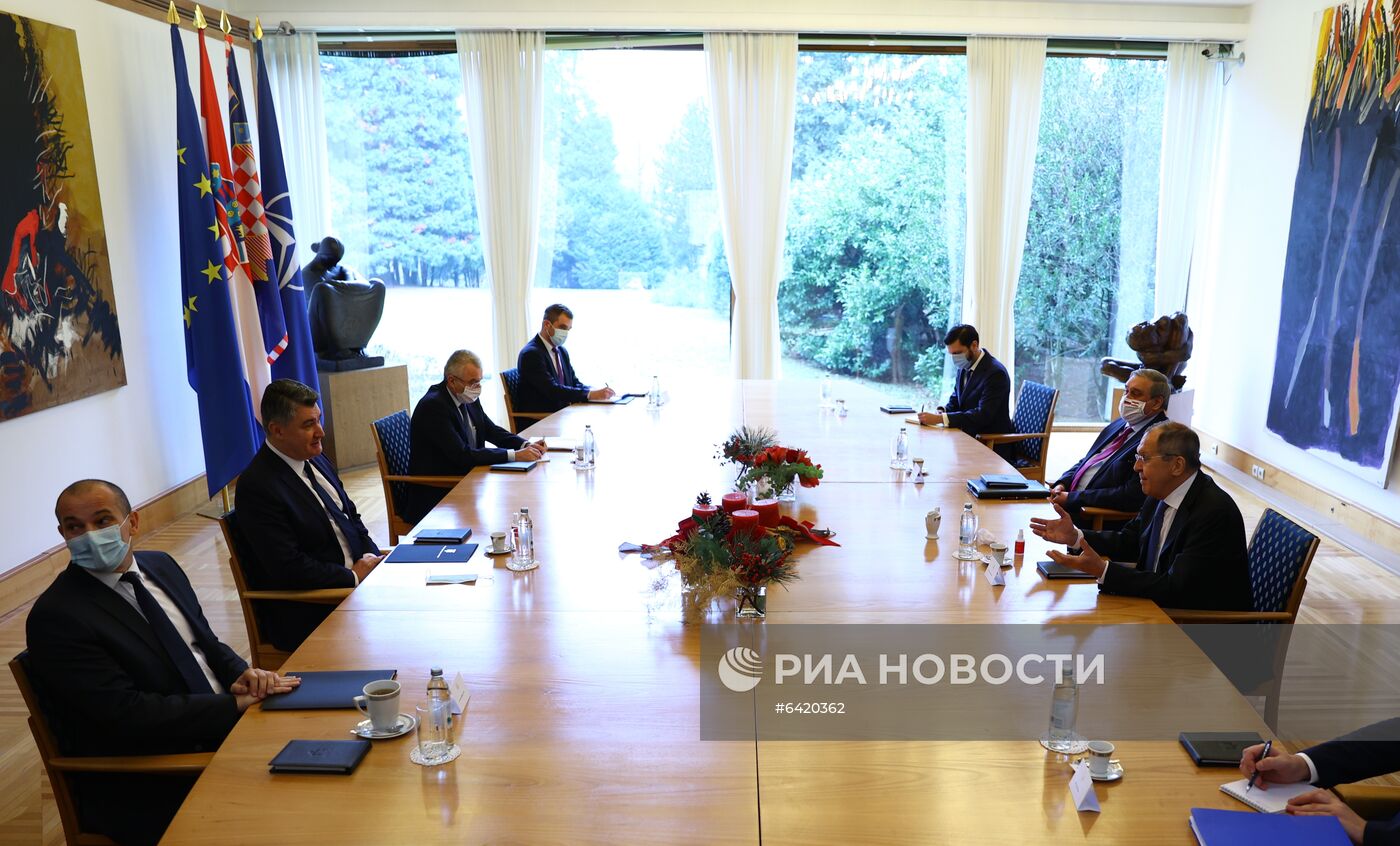 Визит главы МИД РФ С. Лаврова в Хорватию