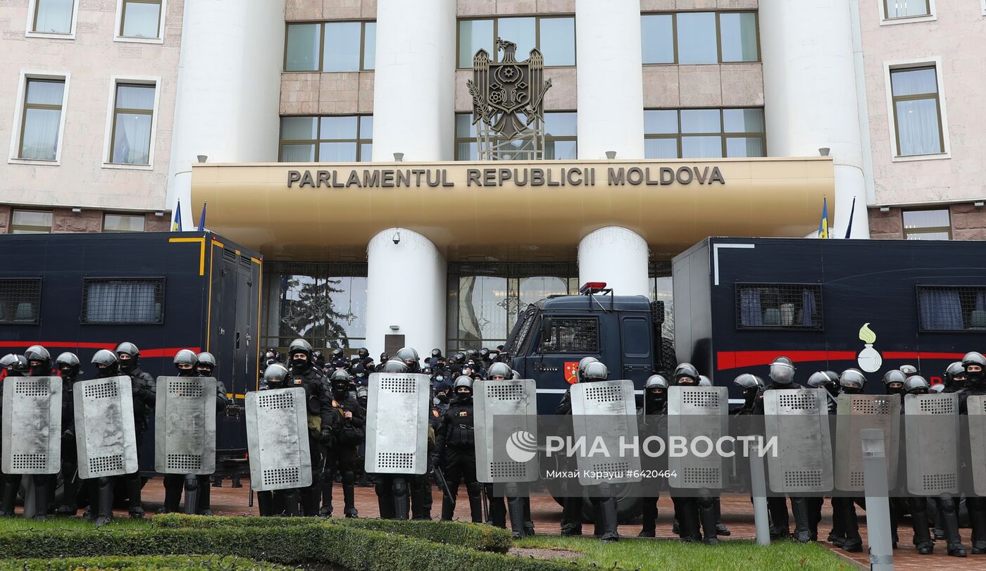 Акция протеста фермеров в Кишиневе