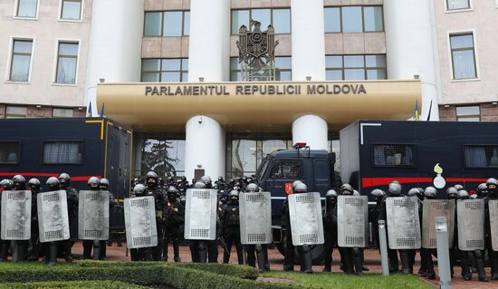 Акция протеста фермеров в Кишиневе