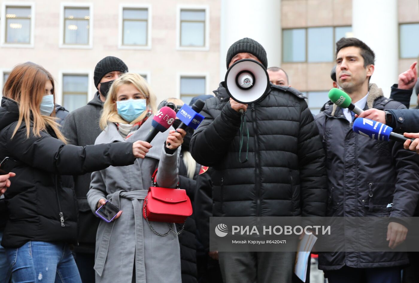 Акция протеста фермеров в Кишиневе