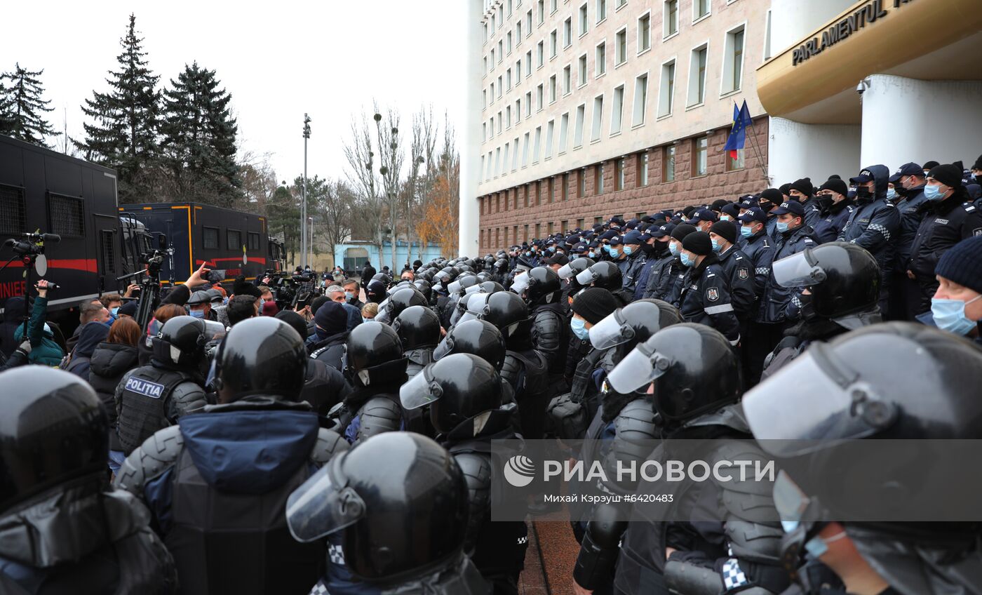 Акция протеста фермеров в Кишиневе