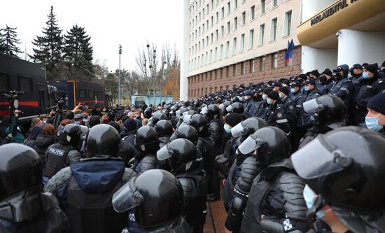 Акция протеста фермеров в Кишиневе