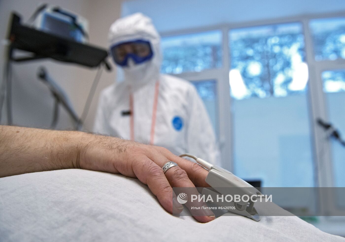 Госпиталь для лечения больных COVID-19 в Тверской областной больнице