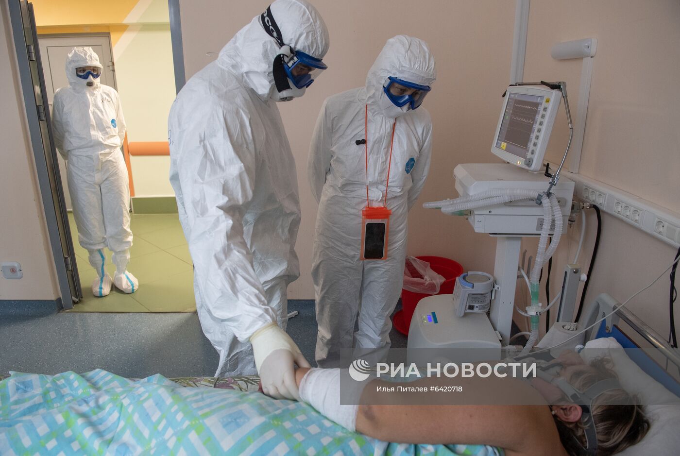 Госпиталь для лечения больных COVID-19 в Тверской областной больнице