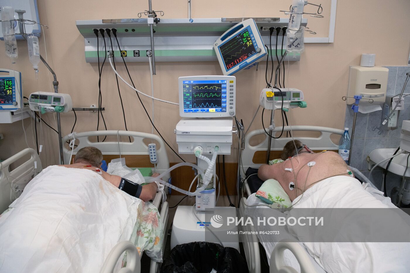 Госпиталь для лечения больных COVID-19 в Тверской областной больнице