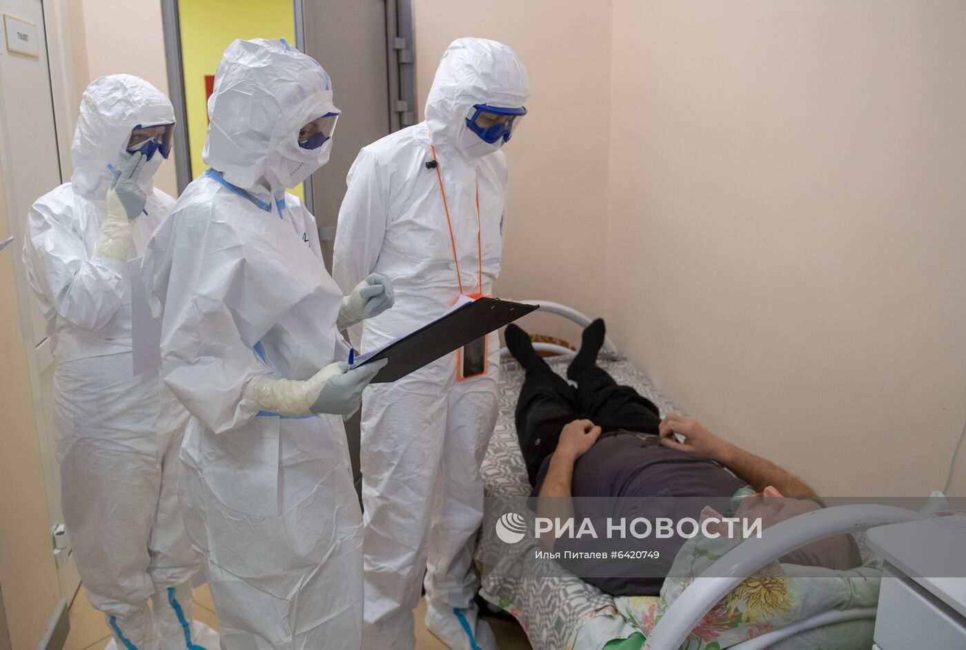 Госпиталь для лечения больных COVID-19 в Тверской областной больнице