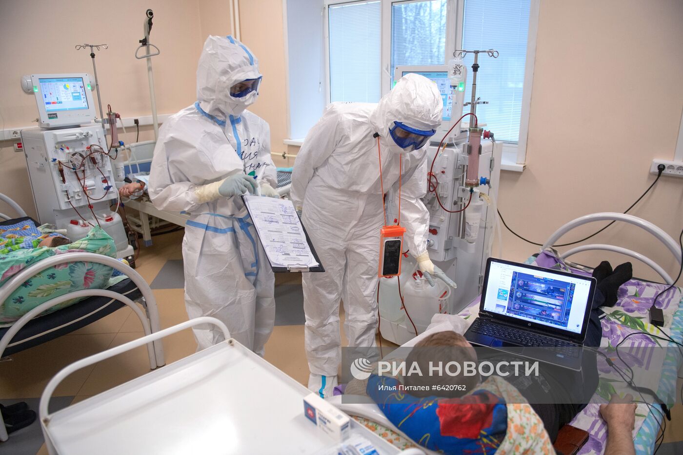 Госпиталь для лечения больных COVID-19 в Тверской областной больнице