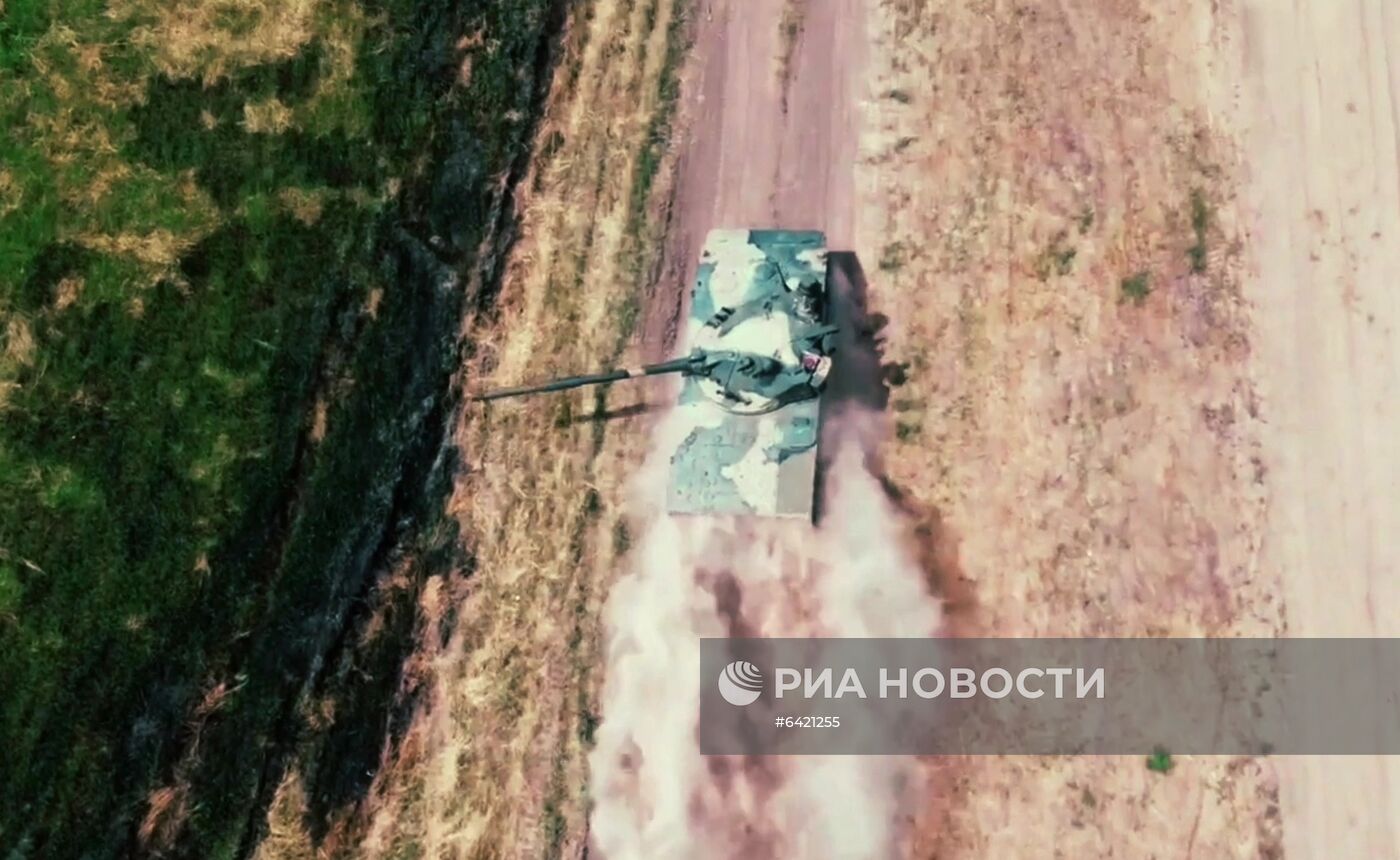Испытания плавающего танка "Спрут-СДМ1"
