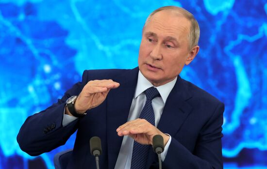 Ежегодная пресс-конференция президента РФ В. Путина