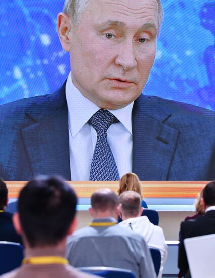 Ежегодная пресс-конференция президента РФ В. Путина