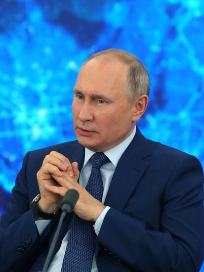 Ежегодная пресс-конференция президента РФ В. Путина