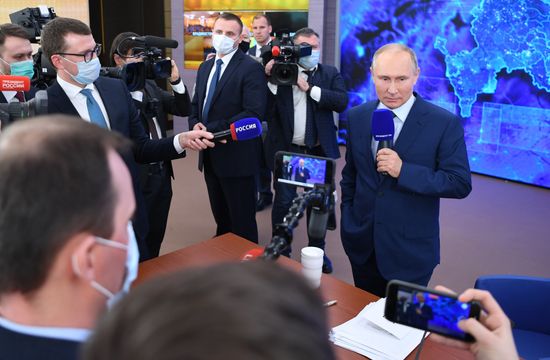 Ежегодная пресс-конференция президента РФ В. Путина