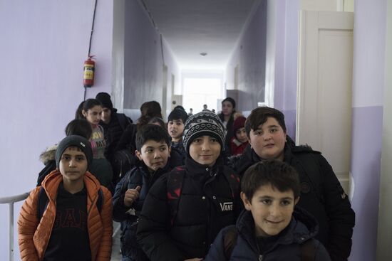 Российские миротворцы провели занятия в школе села Чартар