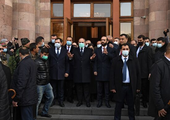 Траурное шествие в Ереване