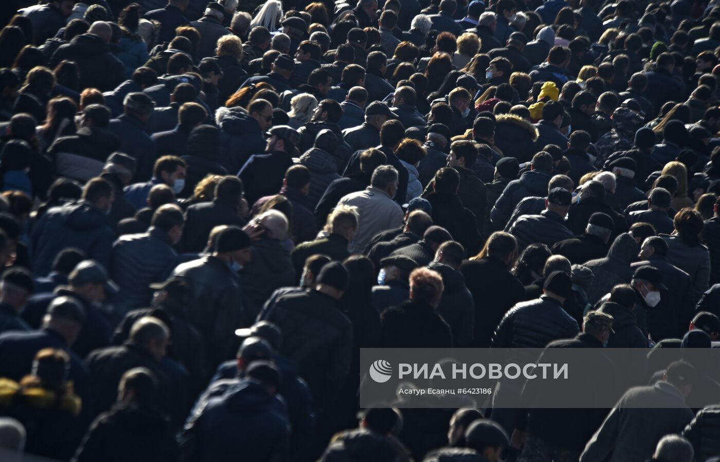 Траурное шествие в Ереване