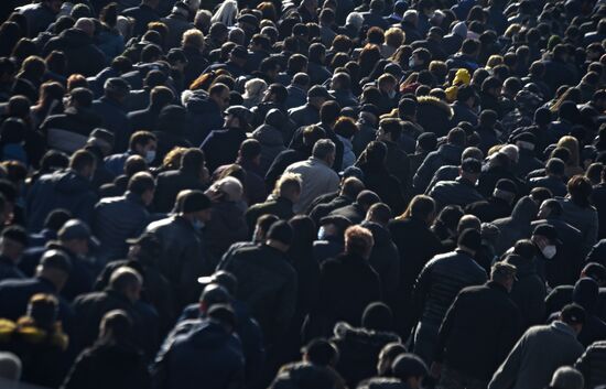 Траурное шествие в Ереване