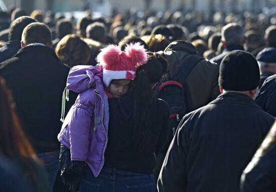 Траурное шествие в Ереване