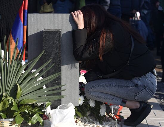 Траурное шествие в Ереване