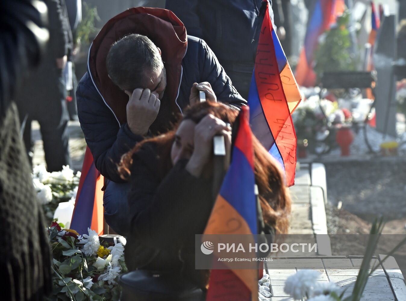 Траурное шествие в Ереване