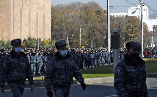 Траурное шествие в Ереване
