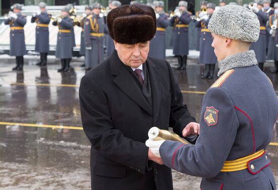 Церемония закладки капсул в военно-мемориальном комплексе "Дорога памяти"