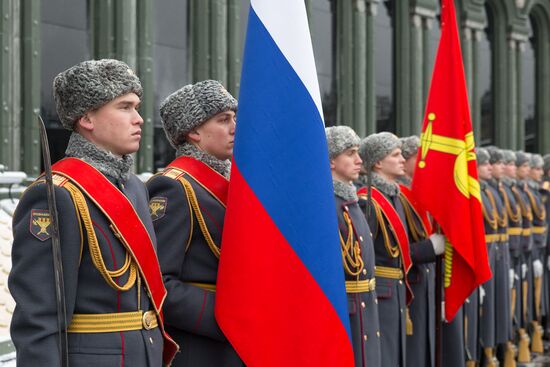 Церемония закладки капсул в военно-мемориальном комплексе "Дорога памяти"