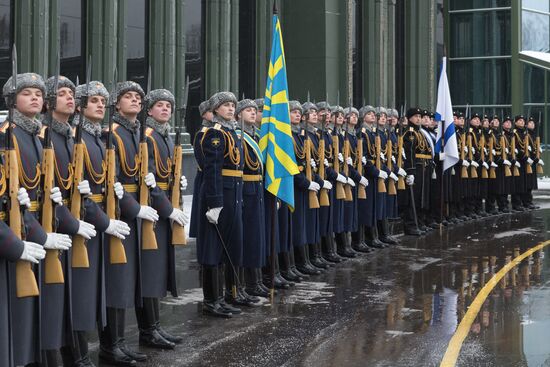 Церемония закладки капсул в военно-мемориальном комплексе "Дорога памяти"