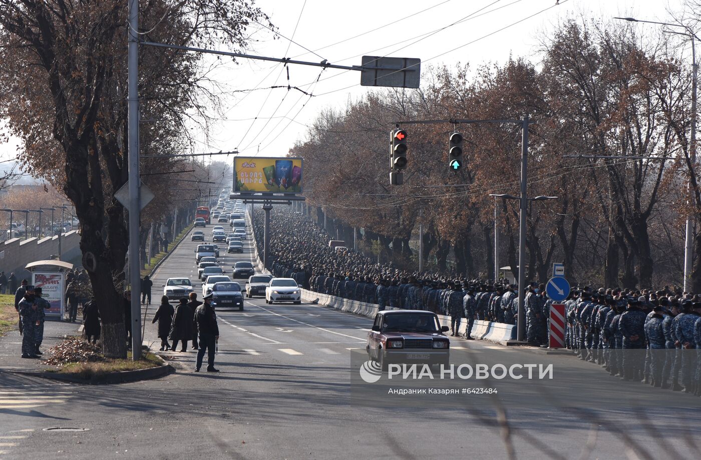 Траурное шествие в Ереване