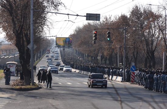 Траурное шествие в Ереване