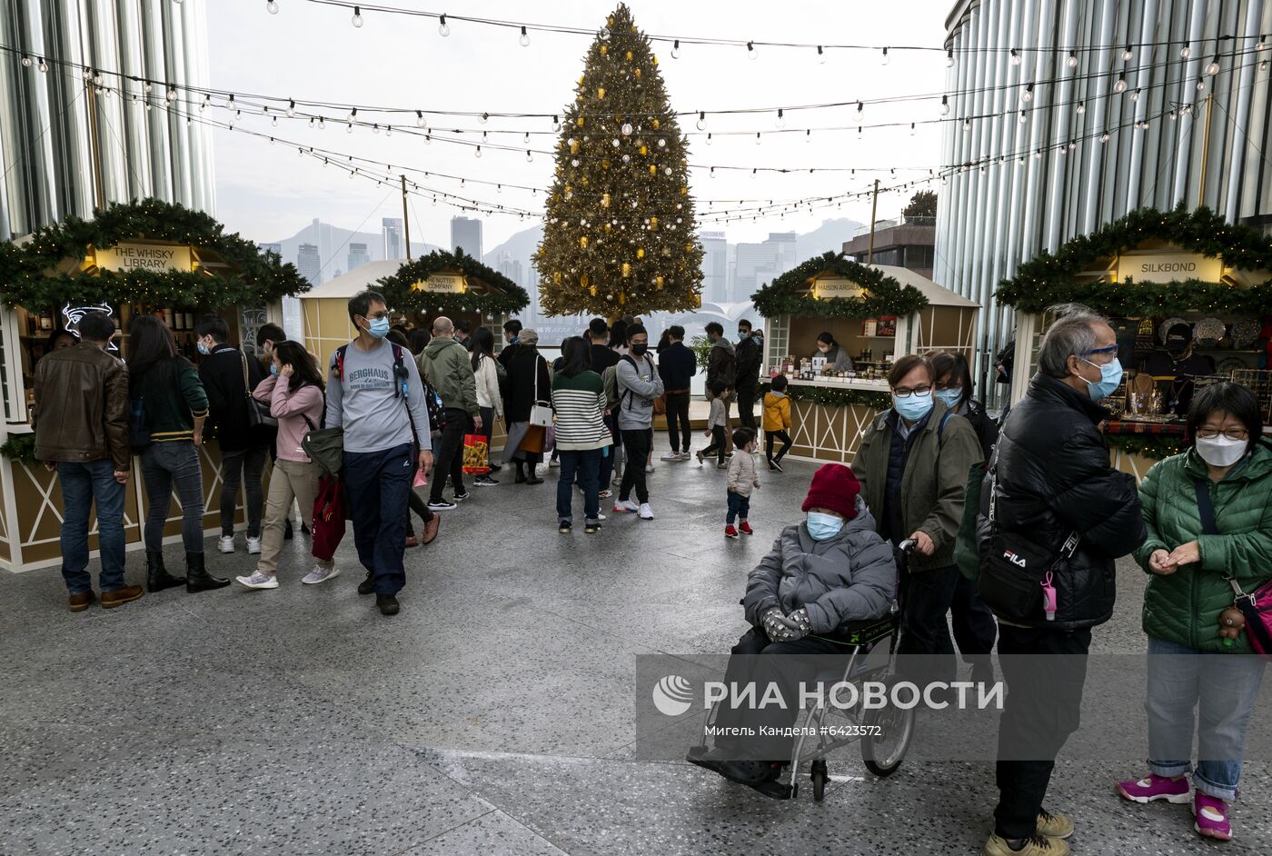 Подготовка к Рождеству в Гонконге